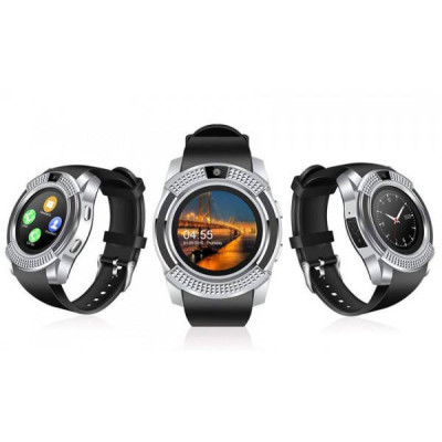 Розумний годинник Smart Watch V8 silver