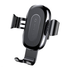 Автоутримувач-зарядка Baseus Wireless Charger Gravity Car Mount black WXYL-01