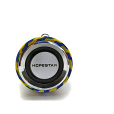 Портативна Bluetooth колонка Hopestar H39 із вологозахистом Синя з жовтим