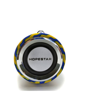 Портативна Bluetooth колонка Hopestar H39 із вологозахистом Синя з жовтим