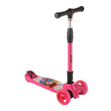Самокат дитячий триколісний складний Best Scooter Maxi Малиновий