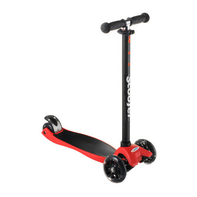 Самокат дитячий Best Scooter 0072R, колеса PU світяться Червоний