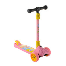 Самокат Scooter Maxi зі колесами, що світяться, ліхтариком, складне кермо