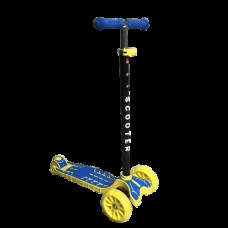 Дитячий самокат Scooter Big Wheel SL 8B зі складною ручкою Жовто-синій