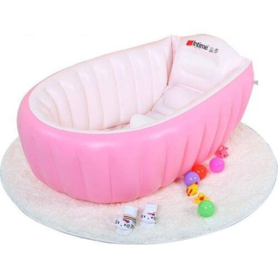 Надувна ванна Intime Baby Bath Tub рожева