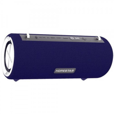 Портативна Bluetooth колонка Hopestar H39 з вологозахистом Темно-синя