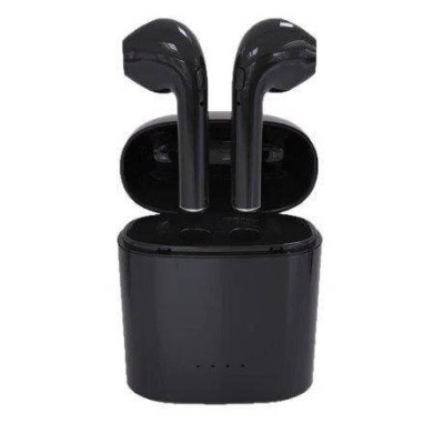 Бездротові bluetooth навушники HBQ i7 TWS micro usb з додатковою станцією + повербанк Чорні