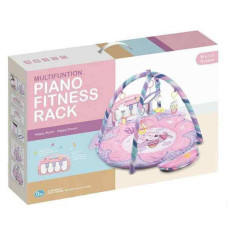 Розвиваючий ігровий килимок піаніно PIANO FITNESS RACKНЕ (HE0611) Рожевий