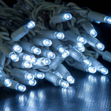Гірлянда Нитка LED 100 білий провід 8,5 м Біле світло