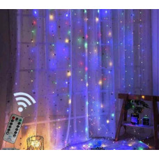 Гірлянда Штора 3*2м МУЛЬТИК з пультом керування CURTAIN LIGHT WITH REMOTE