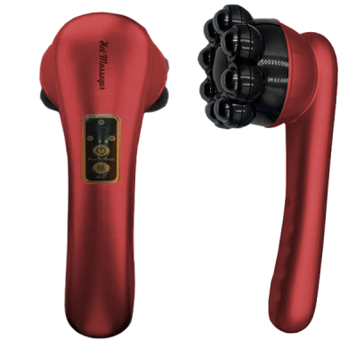 Інфрачервоний антицелюлітний вібромасажер з підігрівом Magnetic Heat Massager Червоний