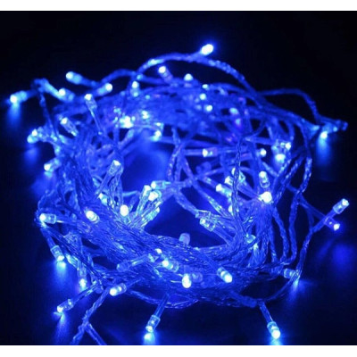 Xmas Нитка 400 LED СИНІЙ (прозорий провід, 20 метра)