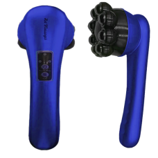 Інфрачервоний антицелюлітний вібромасажер із підігрівом Magnetic Heat Massager Синій