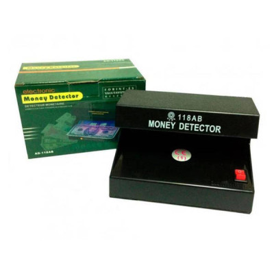 Ультрафіолетовий детектор валют настільний Money Detector AD-118-AB Чорний
