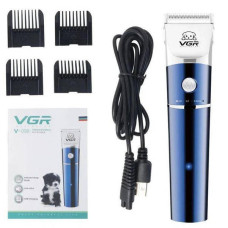Професійна машинка для стрижки тварин VGR V-098 Синя