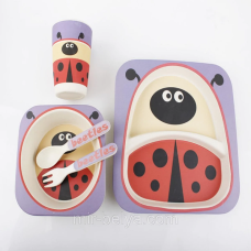 Дитячий бамбуковий посуд Bamboo Kids Set - Сонечко