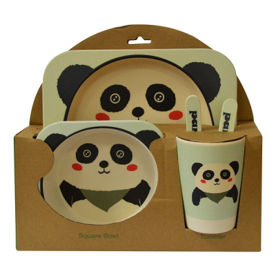 Дитячий бамбуковий посуд Bamboo Kids Set - Панда