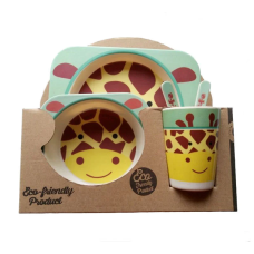 Дитячий бамбуковий посуд Bamboo Kids Set - Жираф