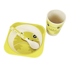 Дитячий бамбуковий посуд Bamboo Kids Set - Жаба