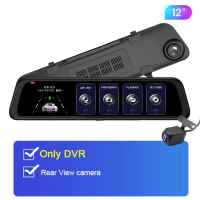 Дзеркало відеореєстратор DVR L 203 дзеркало з двома камерами 1080P 12'' full screen