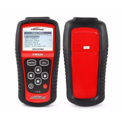 Автомобільний діагностичний сканер OBDII/EOBD scanner KW 808 Червоний