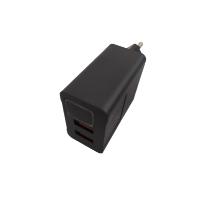 Адаптер з дисплеєм CX QC03 220v 2 USB-порту