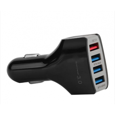 Адаптер CAR 4 USB 009 QC3.0 (7A)