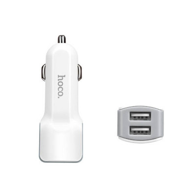 Адаптер HOCO CAR USB DOUBLE Z 23 (білий)