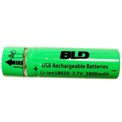Акумулятор Battery USB 18650 із USB зарядкою 3800мАч