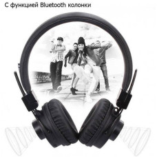 Бездротові Bluetooth навушники NIA X5SP з МР3, FM та колонкою Black