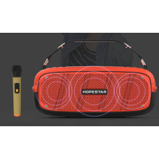 Колонка Bluetooth HOPESTAR A20 PRO + мікрофон Червоний