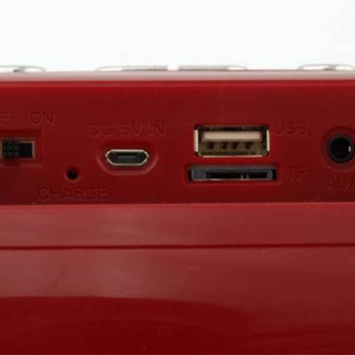 Портативна бездротова колонка Bluetooth з радіо Xtreme Golon Atlanfa RX-1888BT 20 ВТ Червона