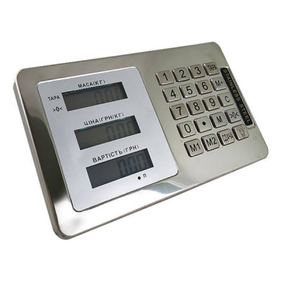 Торгова підлогова вага Domotec ACS до 150 кг, платформа 40х50 см.