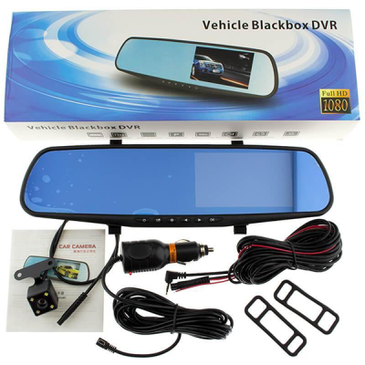 Відеореєстратор-дзеркало DVR L9000 із двома камерами