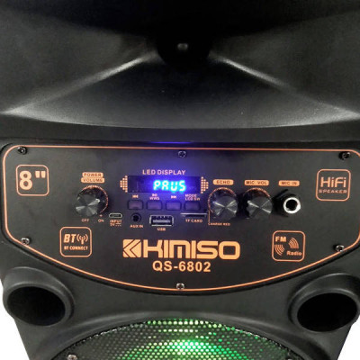 Акумуляторна колонка валіза з мікрофоном KIMISO 2000W