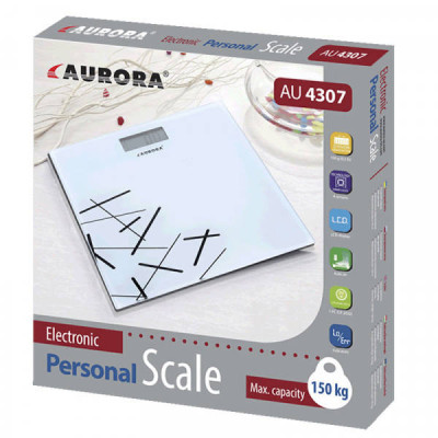 Ваги для підлоги AURORA AU-4307 150кг Білі