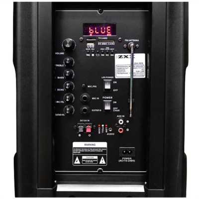 Акустична переносна колонка ZXX-7676 80 Вт 12