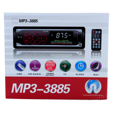 Автомагнітола MP3-3885 ISO 1DIN сенсор