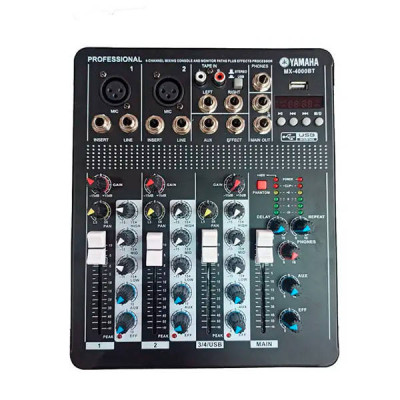 Аудіомікшер із вбудованим підсилювачем Yamaha MX-4000BT (4 канали)