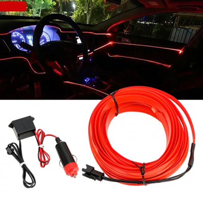 Підсвічування для салону автомобіля CAR Cold Light Line EL-1302-5 м Red