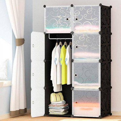 Шафа органайзер Storage Cube Cabinet МР 28-51 пластикова Чорний