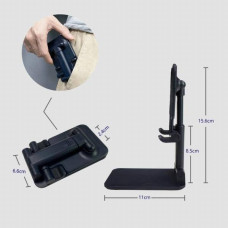 Підставка під телефон Folding Desktop Phone Stand 075 Чорна