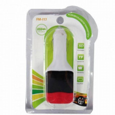 Трансмітер FM модулятор CM I17 SD/Usb білий