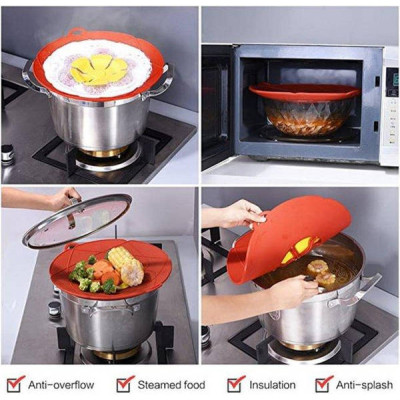Кришка-невикипайка силіконова Spill Stopper LID Червона
