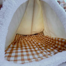 М'який будиночок Pet Hut для собак та котів Помаранчевий