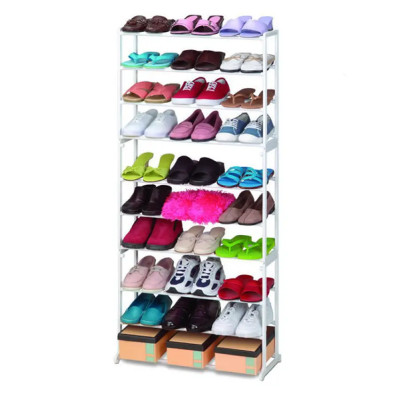 Полиця органайзер стелаж підставка для взуття Amazing Shoe Rack на 30 пар Біла