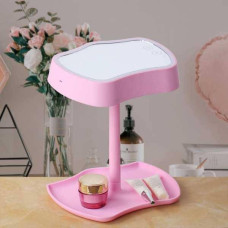 Дзеркало з підсвіткою та підставкою Mirror Lamps Рожеве