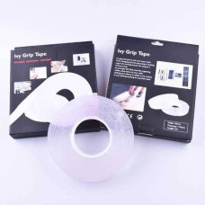 Двостороння багаторазова клейка стрічка Ivy Grip Tape 5 м Прозора