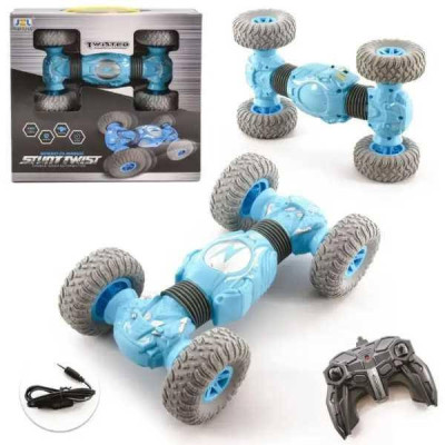 Машинка перевертня трюкова на радіокеруванні Stunt Twist ST3255 22см Блакитна