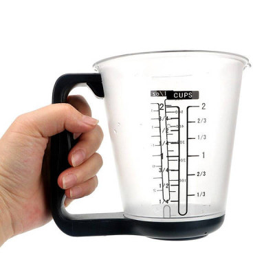 Електронна мірна склянка з вагами для кухні Cup with Measuring Чорний